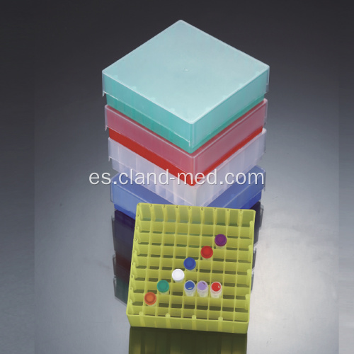 Caja de plástico Cryovial Tube 81well